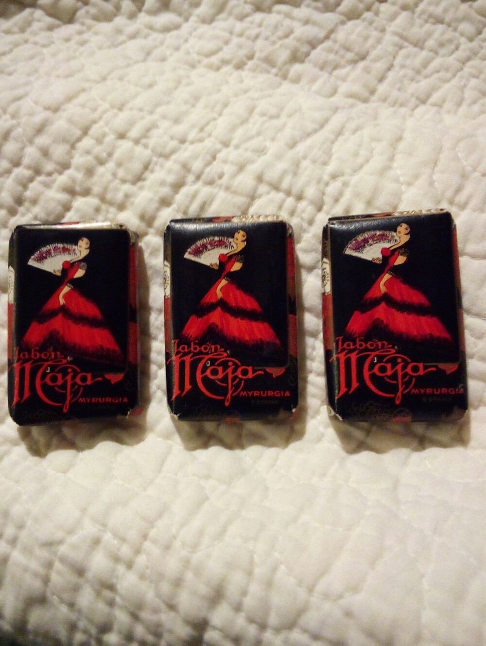 Miniature Bars Of Vintage Perfumed Jabon Maja Soap By Myrurgia